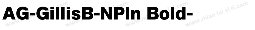 AG-GillisB-NPln Bold字体转换